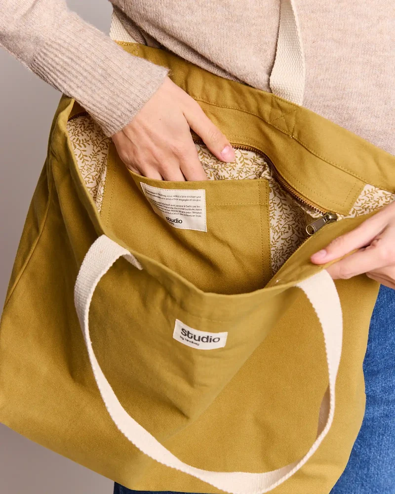 Sac de voyage coton bio Studio by Hindbag Hortense à personnaliser
