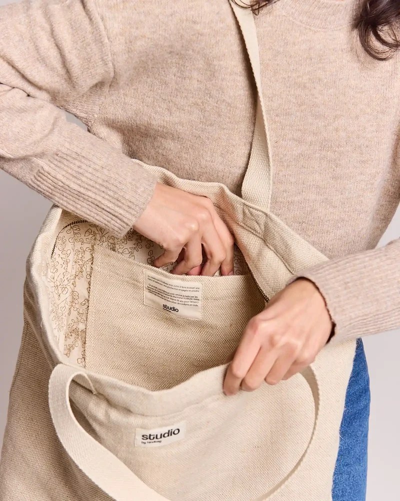 Sac de voyage coton bio Studio by Hindbag Hortense à personnaliser
