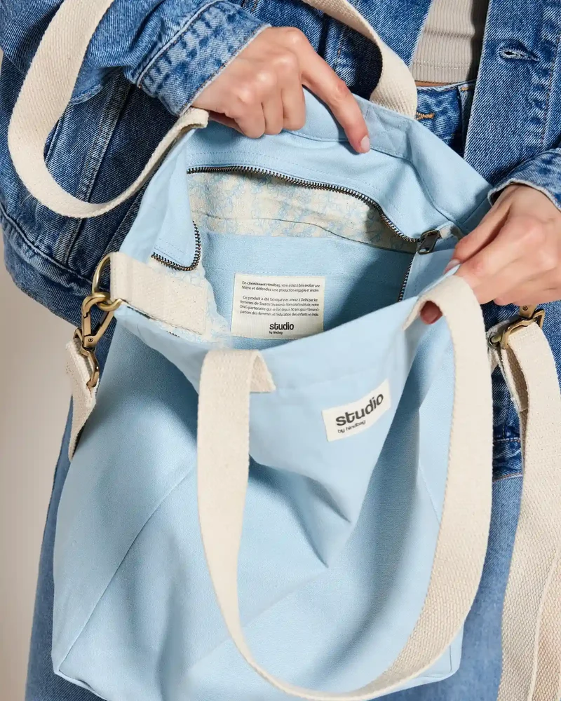 Sac cabas coton bio Studio by Hindbag Evan à personnaliser