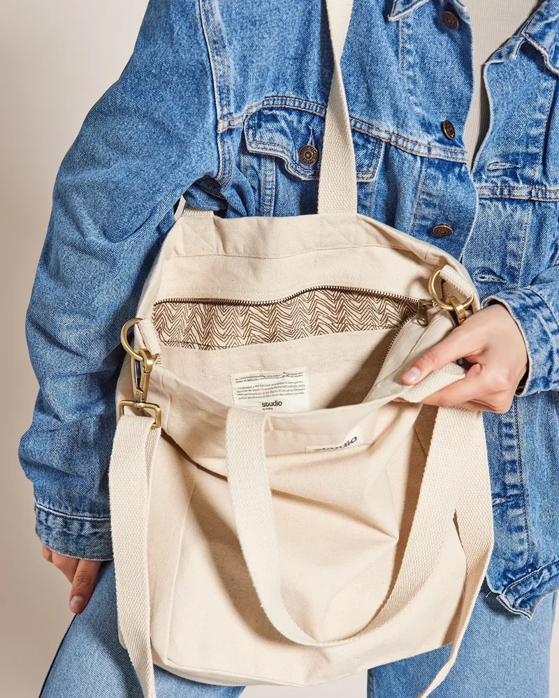 Sac cabas coton bio Studio by Hindbag Evan à personnaliser