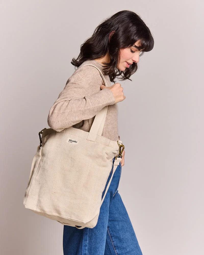 Sac cabas coton bio Studio by Hindbag Evan à personnaliser