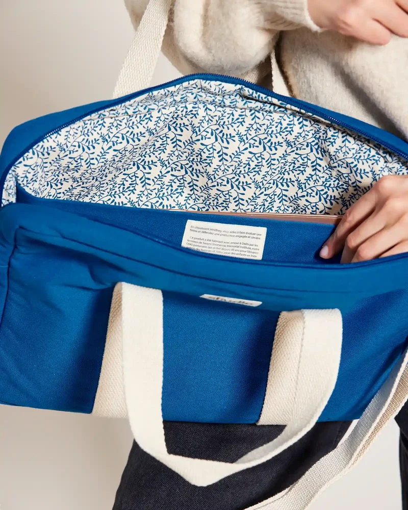 Sac ordinateur coton bio Studio by Hindbag Luis à personnaliser