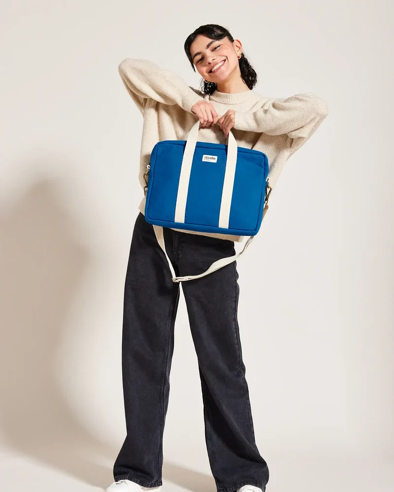Sac ordinateur coton bio Studio by Hindbag Luis à personnaliser