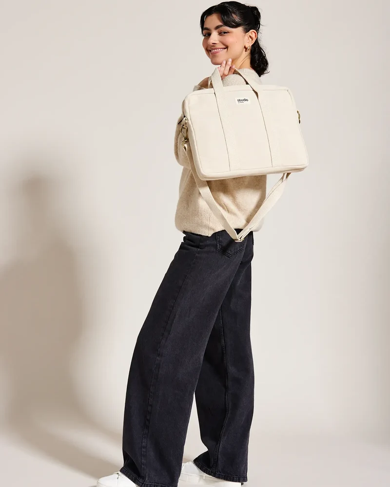 Sac ordinateur coton bio Studio by Hindbag Luis à personnaliser