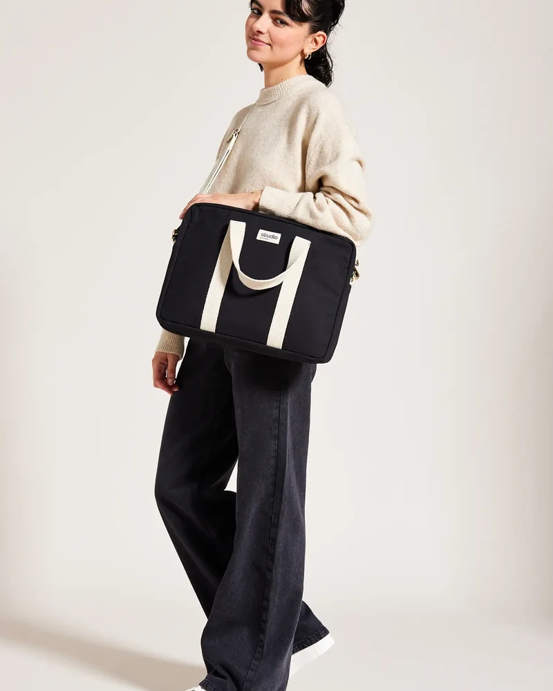 Sac ordinateur coton bio Studio by Hindbag Luis à personnaliser