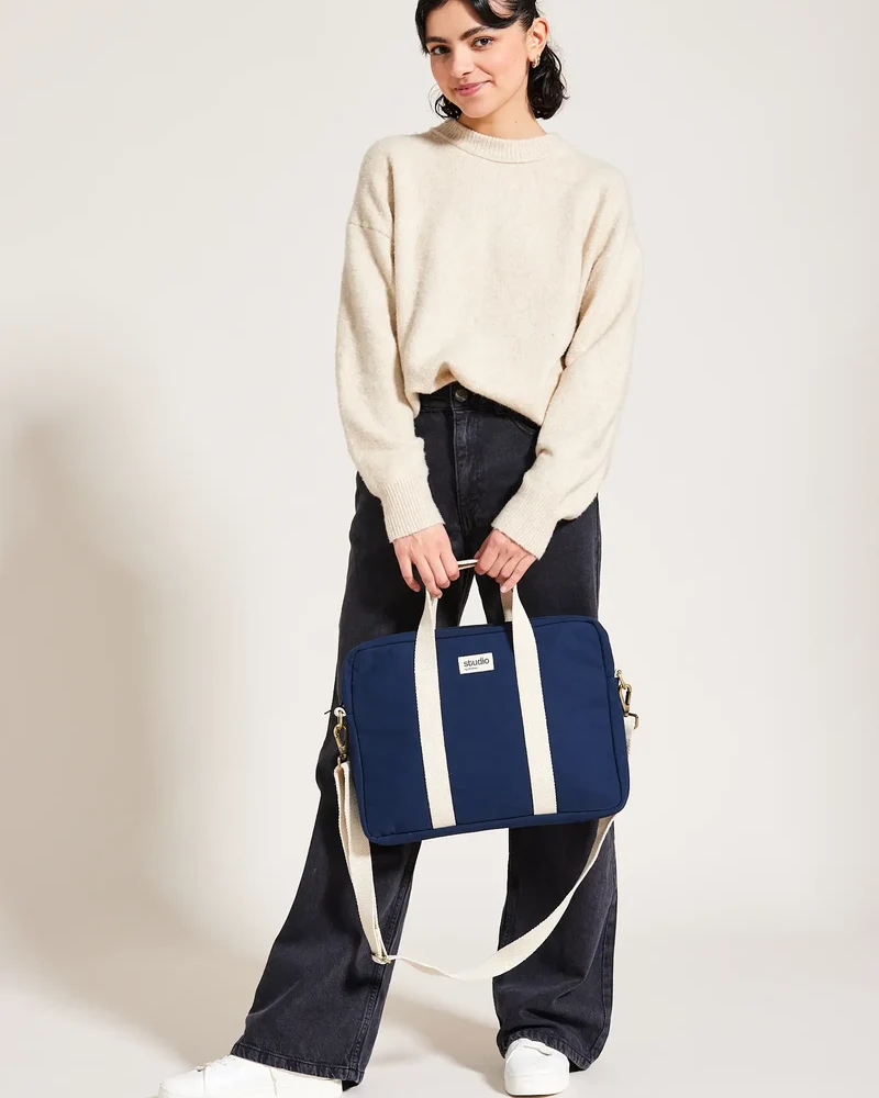 Sac ordinateur coton bio Studio by Hindbag Luis à personnaliser