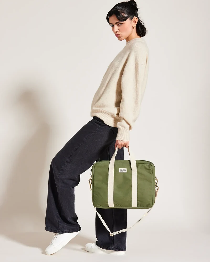 Sac ordinateur coton bio Studio by Hindbag Luis à personnaliser