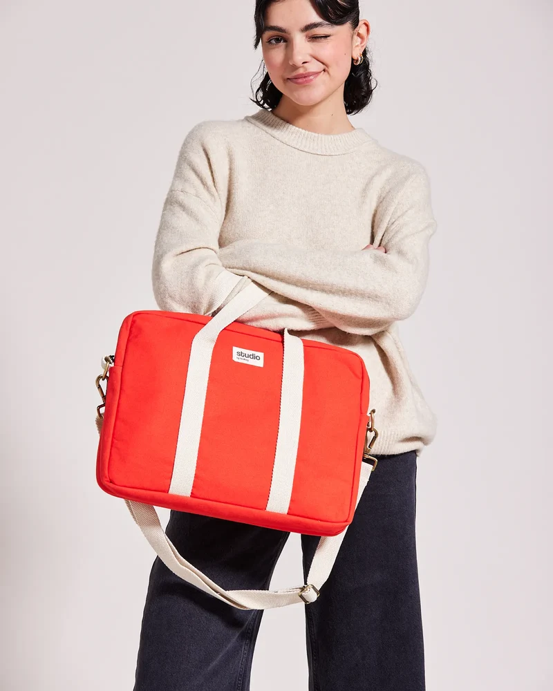 Sac ordinateur coton bio Studio by Hindbag Luis à personnaliser
