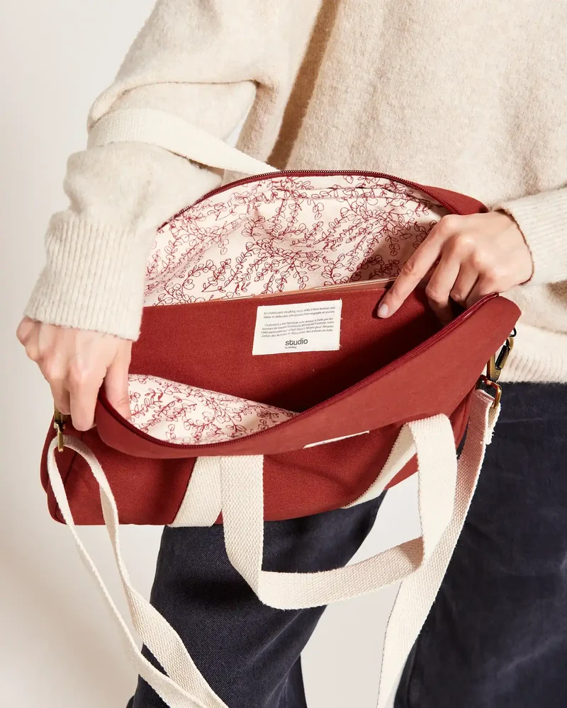 Sac ordinateur coton bio Studio by Hindbag Luis à personnaliser