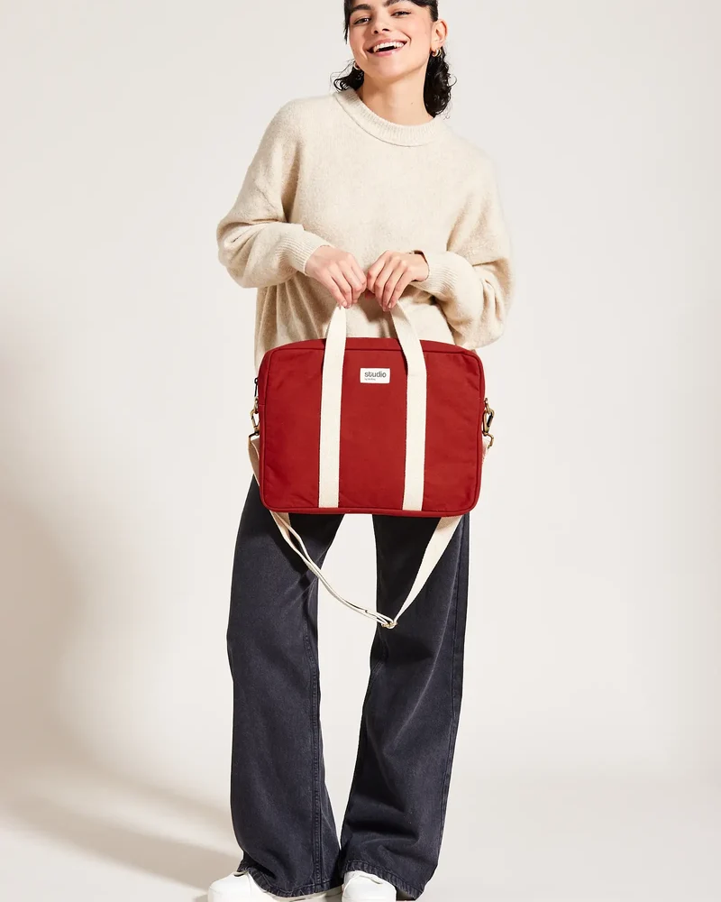 Sac ordinateur coton bio Studio by Hindbag Luis à personnaliser