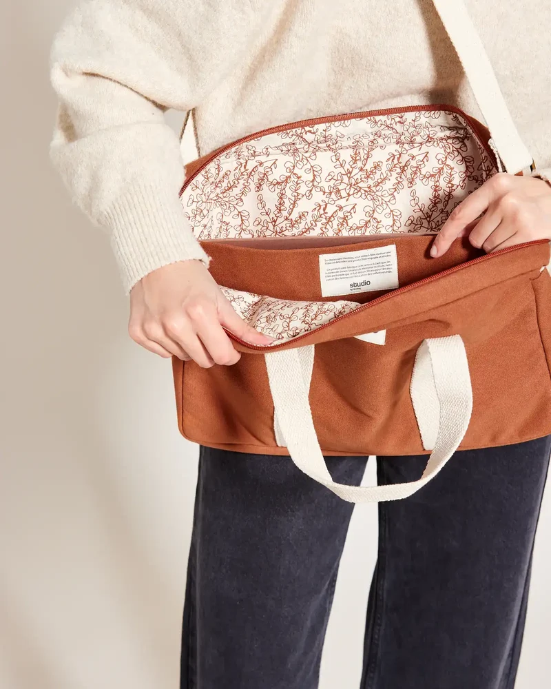 Sac ordinateur coton bio Studio by Hindbag Luis à personnaliser
