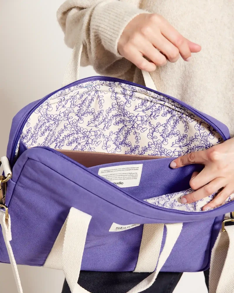 Sac ordinateur coton bio Studio by Hindbag Luis à personnaliser