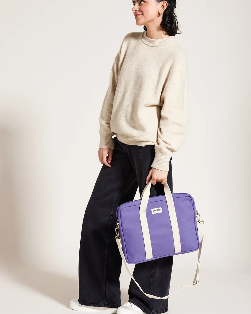 Sac ordinateur coton bio Studio by Hindbag Luis à personnaliser