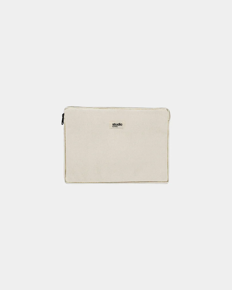 Housse ordinateur coton bio Hindbag Léo 15" à personnaliser