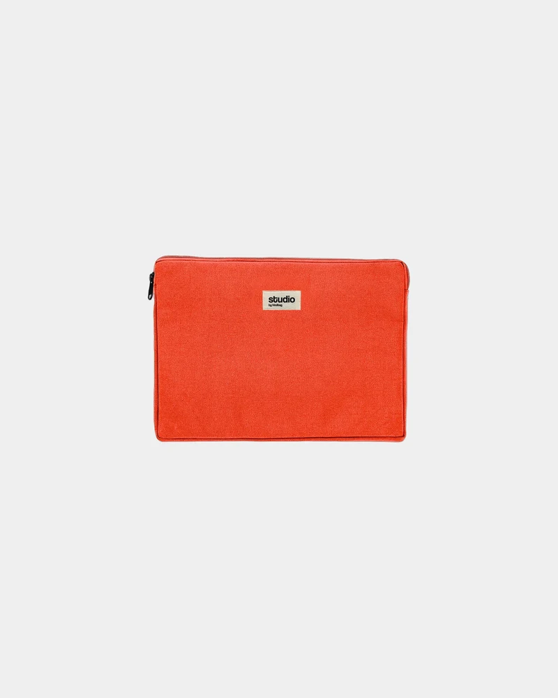 Housse ordinateur coton bio Hindbag Léo 15" à personnaliser