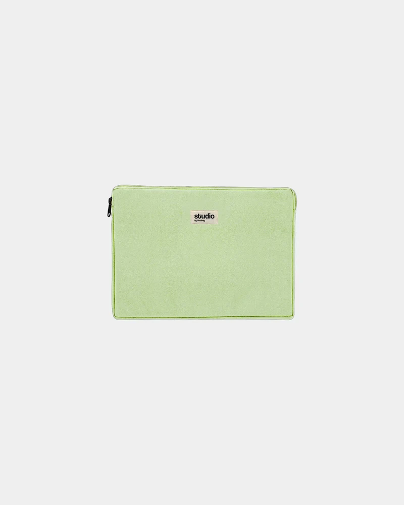 Housse ordinateur coton bio Hindbag Léo 15" à personnaliser