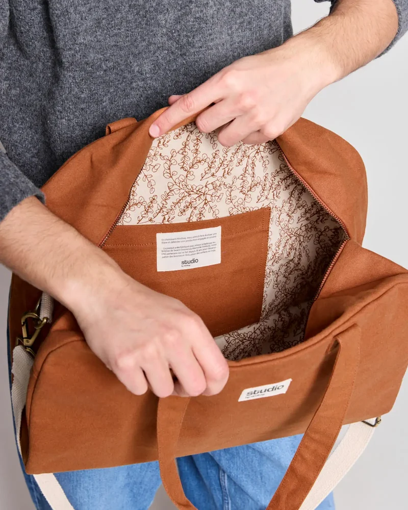 Sac de sport coton bio Studio by Hindbag Hugo à personnaliser