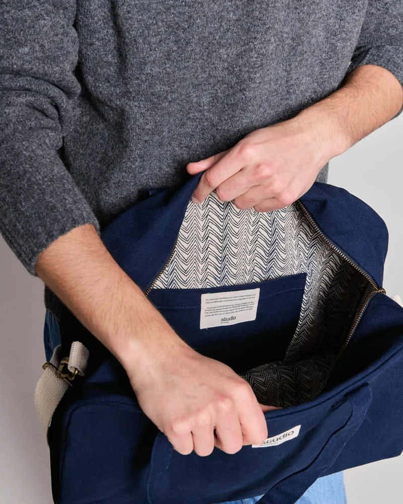 Sac de sport coton bio Studio by Hindbag Hugo à personnaliser