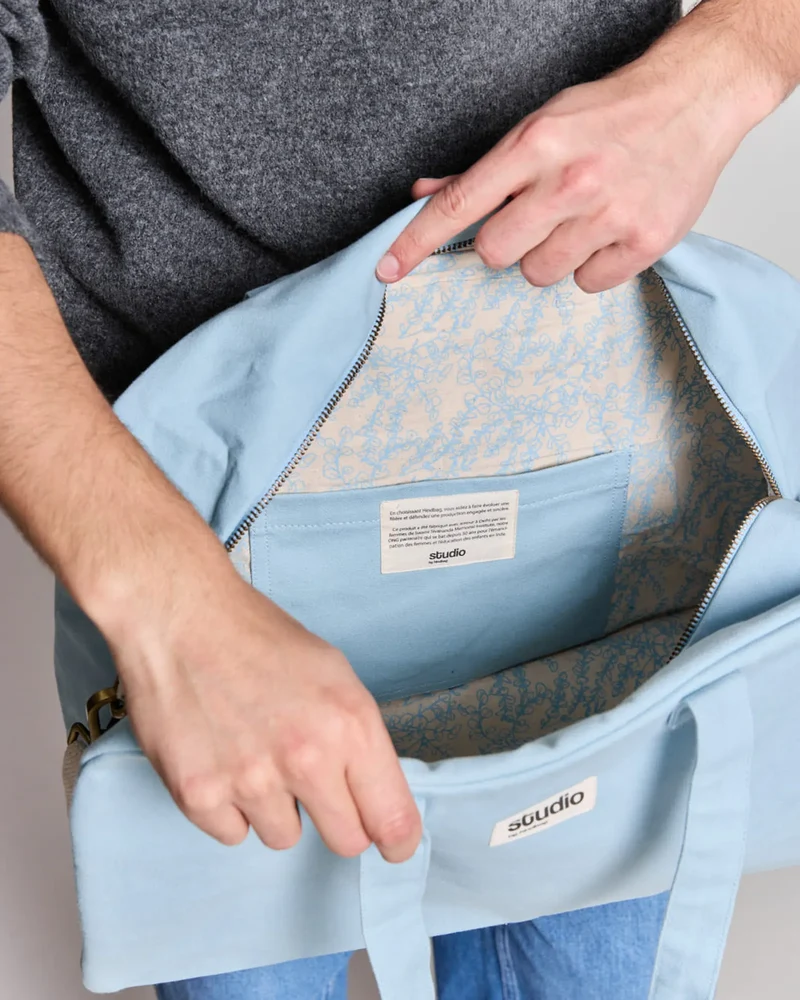 Sac de sport coton bio Studio by Hindbag Hugo à personnaliser