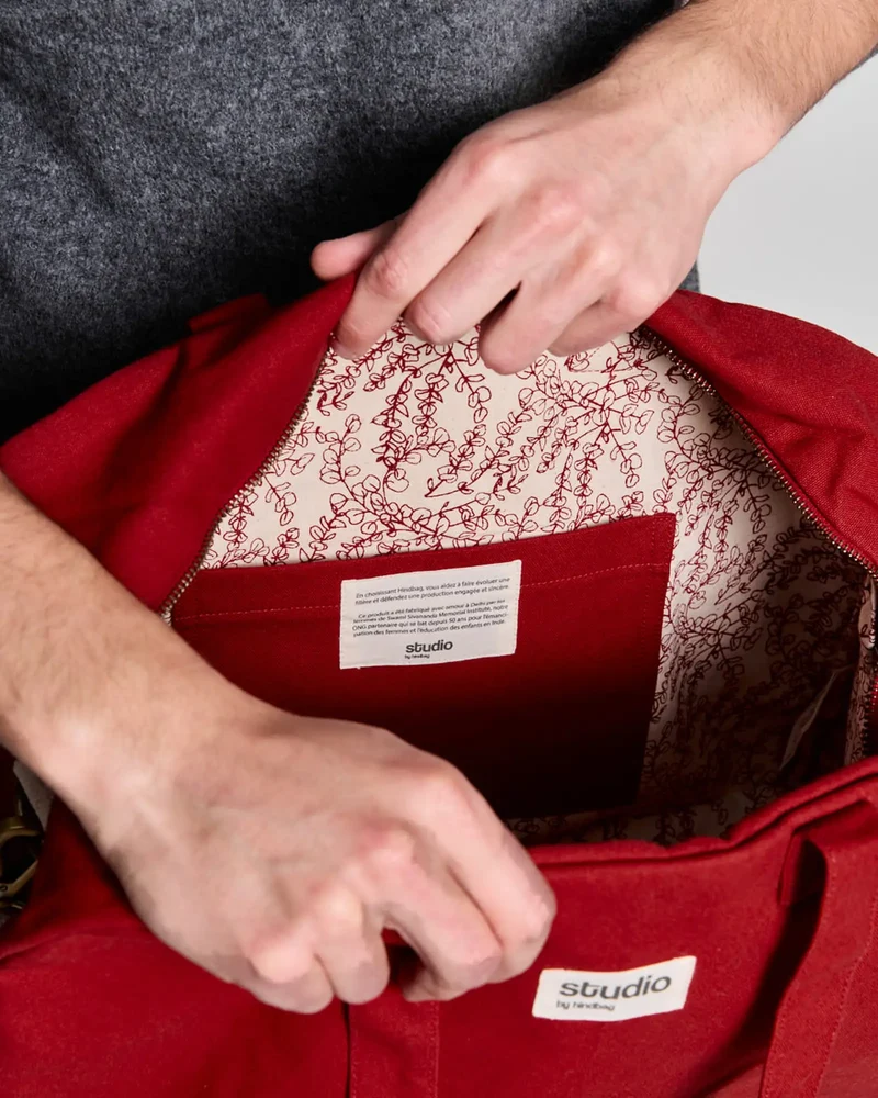 Sac de sport coton bio Studio by Hindbag Hugo à personnaliser