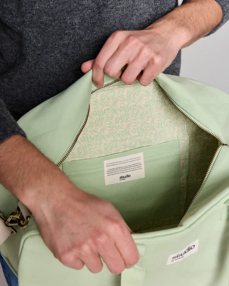 Sac de sport coton bio Studio by Hindbag Hugo à personnaliser