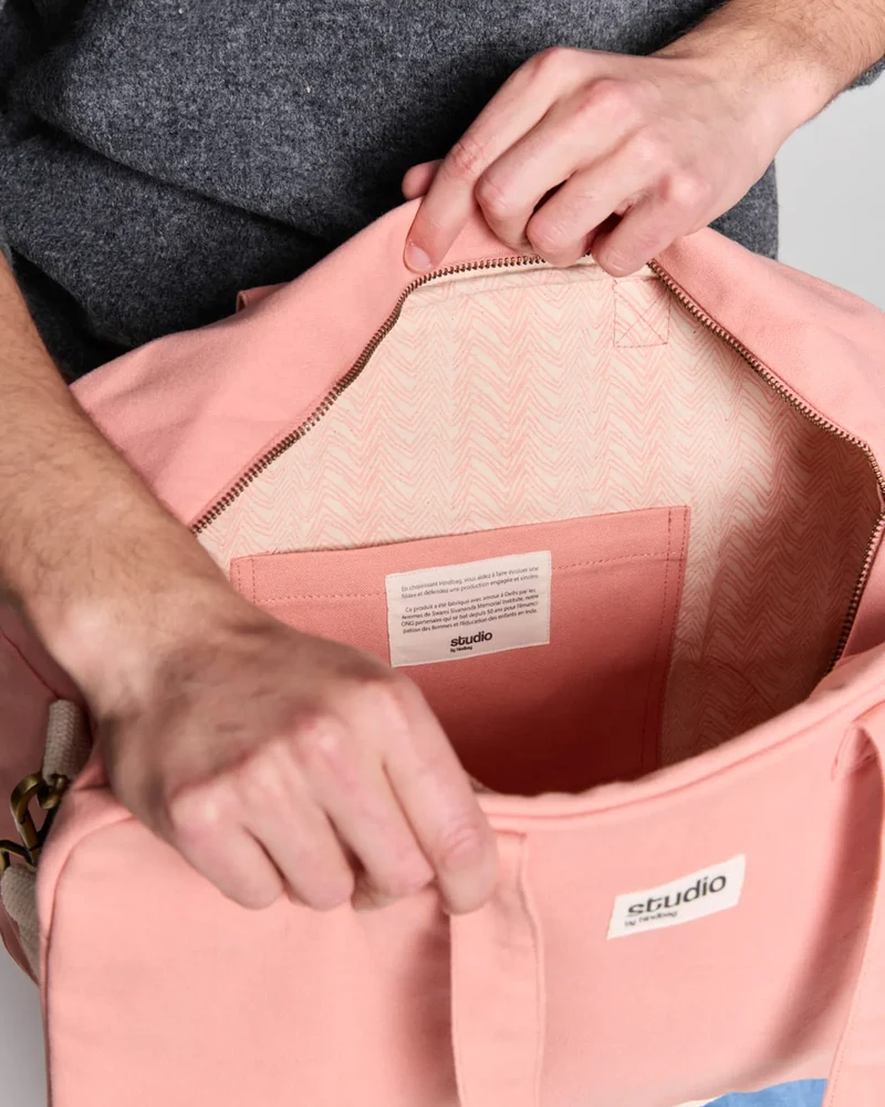 Sac de sport coton bio Studio by Hindbag Hugo à personnaliser