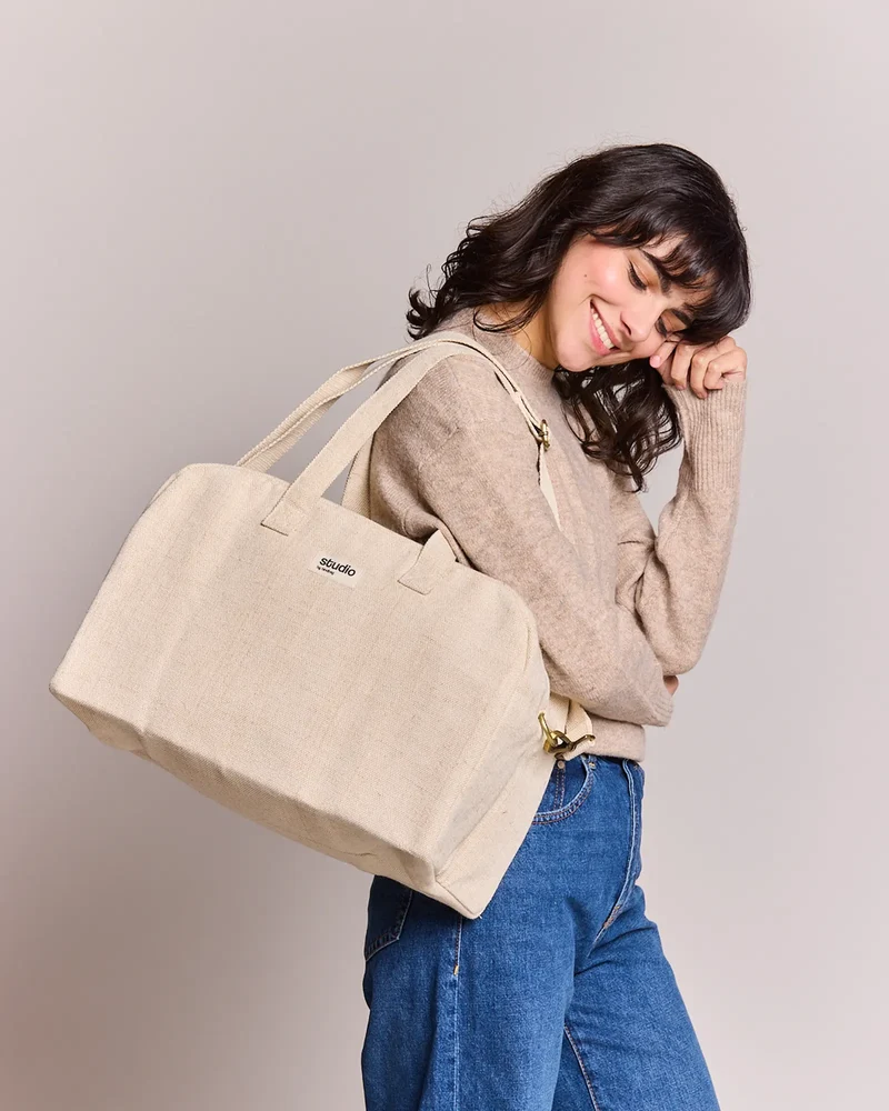 Sac de sport coton bio Studio by Hindbag Hugo à personnaliser