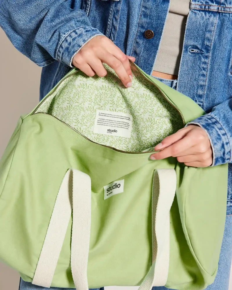 Sac polochon coton bio Studio by Hindbag Sam à personnaliser