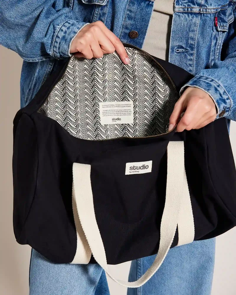 Sac polochon coton bio Studio by Hindbag Sam à personnaliser
