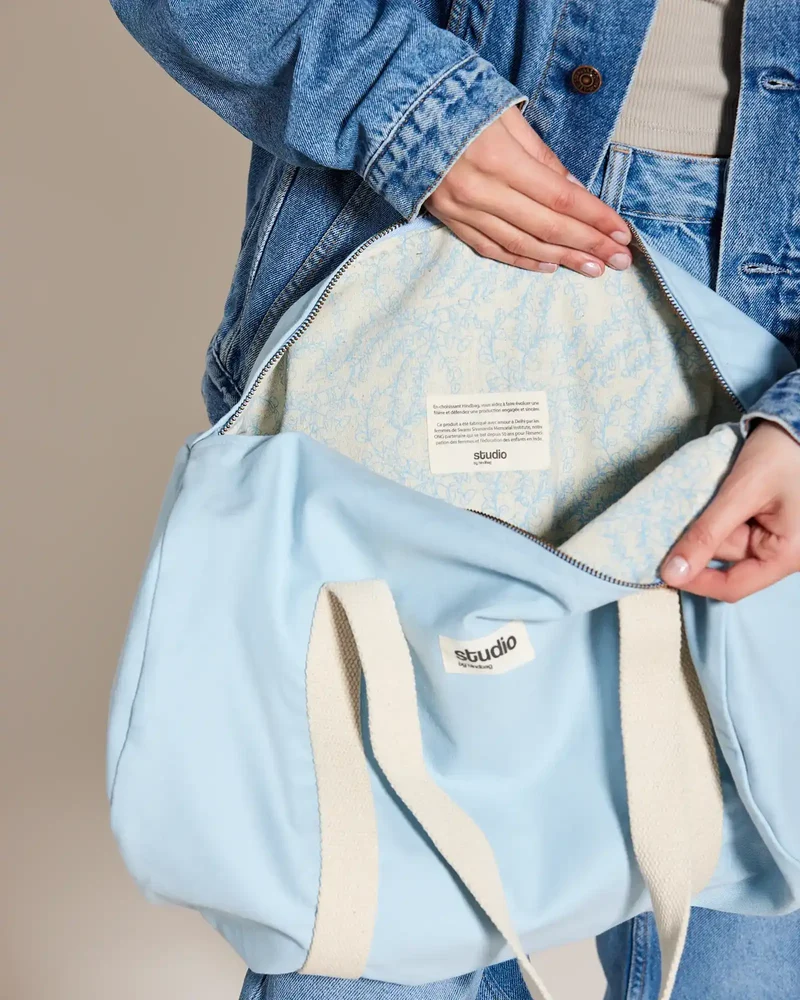 Sac polochon coton bio Studio by Hindbag Sam à personnaliser