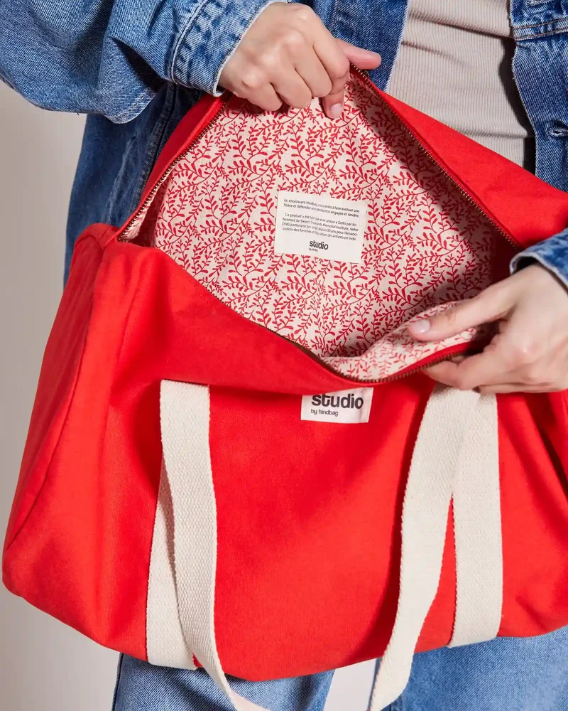Sac polochon coton bio Studio by Hindbag Sam à personnaliser