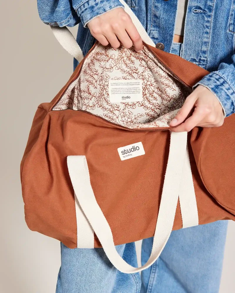 Sac polochon coton bio Studio by Hindbag Sam à personnaliser