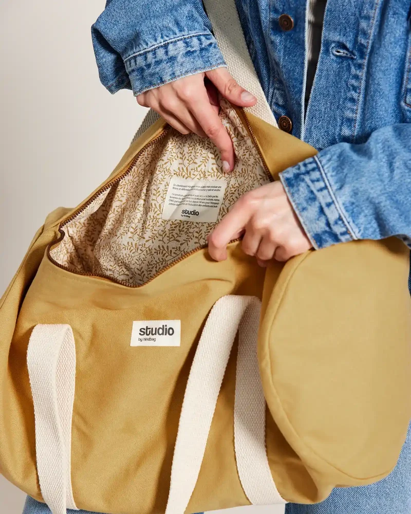 Sac polochon coton bio Studio by Hindbag Sam à personnaliser