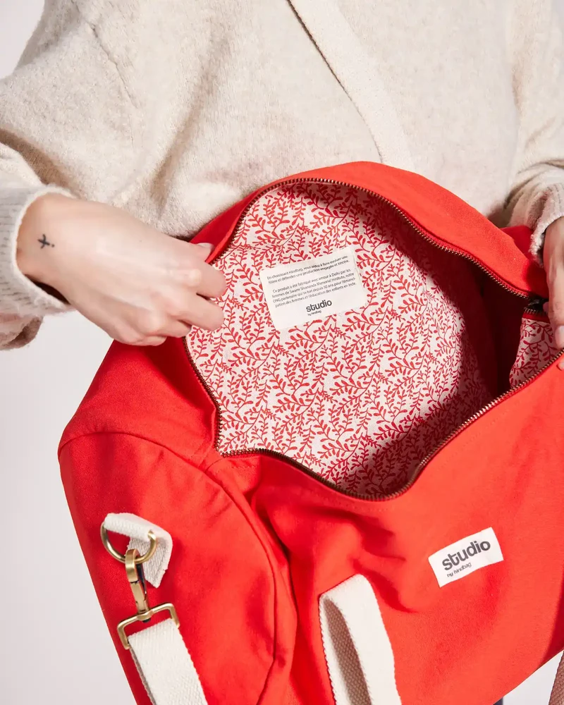 Sac polochon coton bio Studio by Hindbag Sam à personnaliser