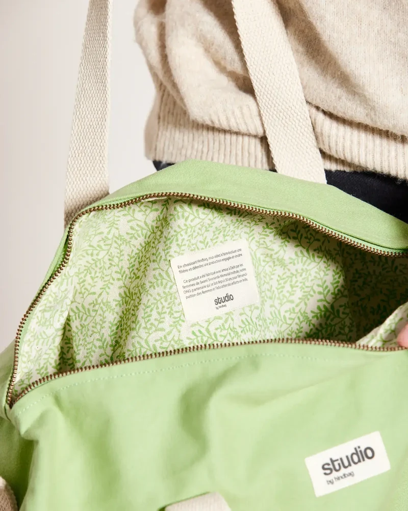 Sac polochon coton bio Studio by Hindbag Sam à personnaliser