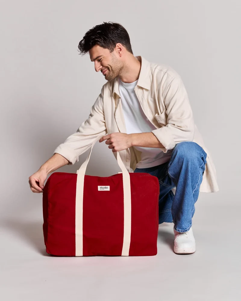 Sac de voyage coton bio Studio by Hindbag Gabriel à personnaliser