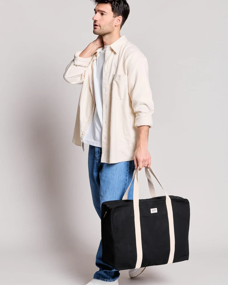 Sac de voyage coton bio Studio by Hindbag Gabriel à personnaliser
