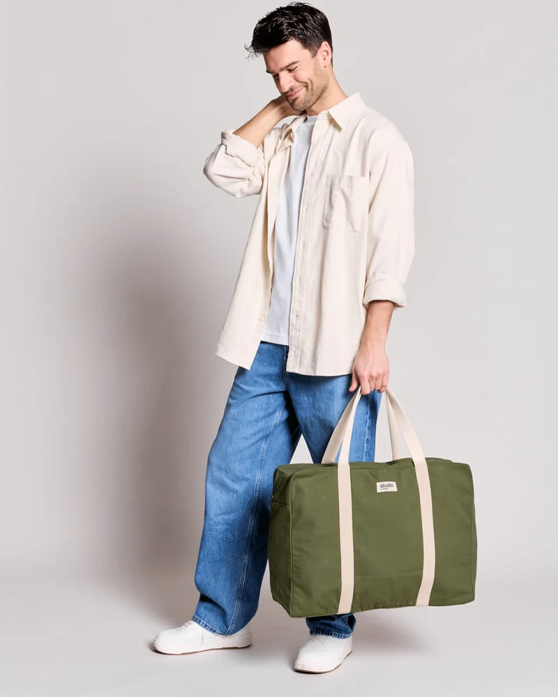 Sac de voyage coton bio Studio by Hindbag Gabriel à personnaliser