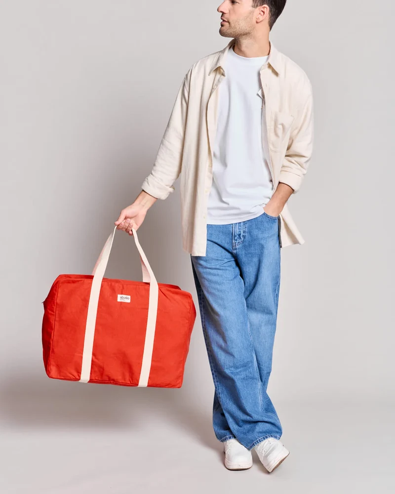Sac de voyage coton bio Studio by Hindbag Gabriel à personnaliser
