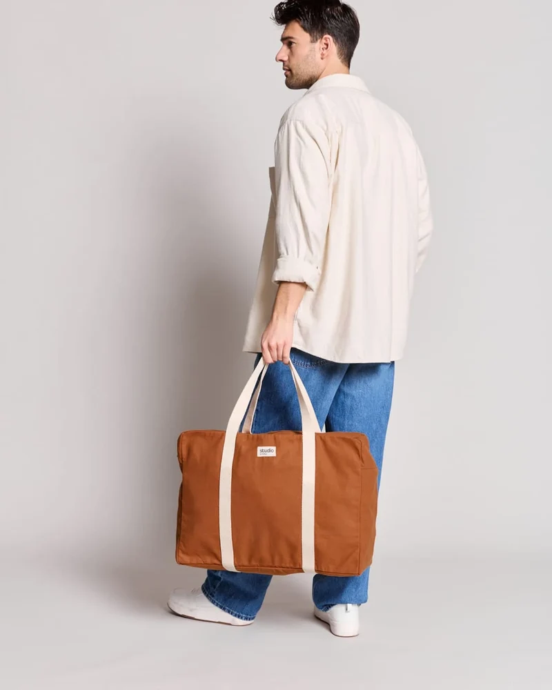 Sac de voyage coton bio Studio by Hindbag Gabriel à personnaliser