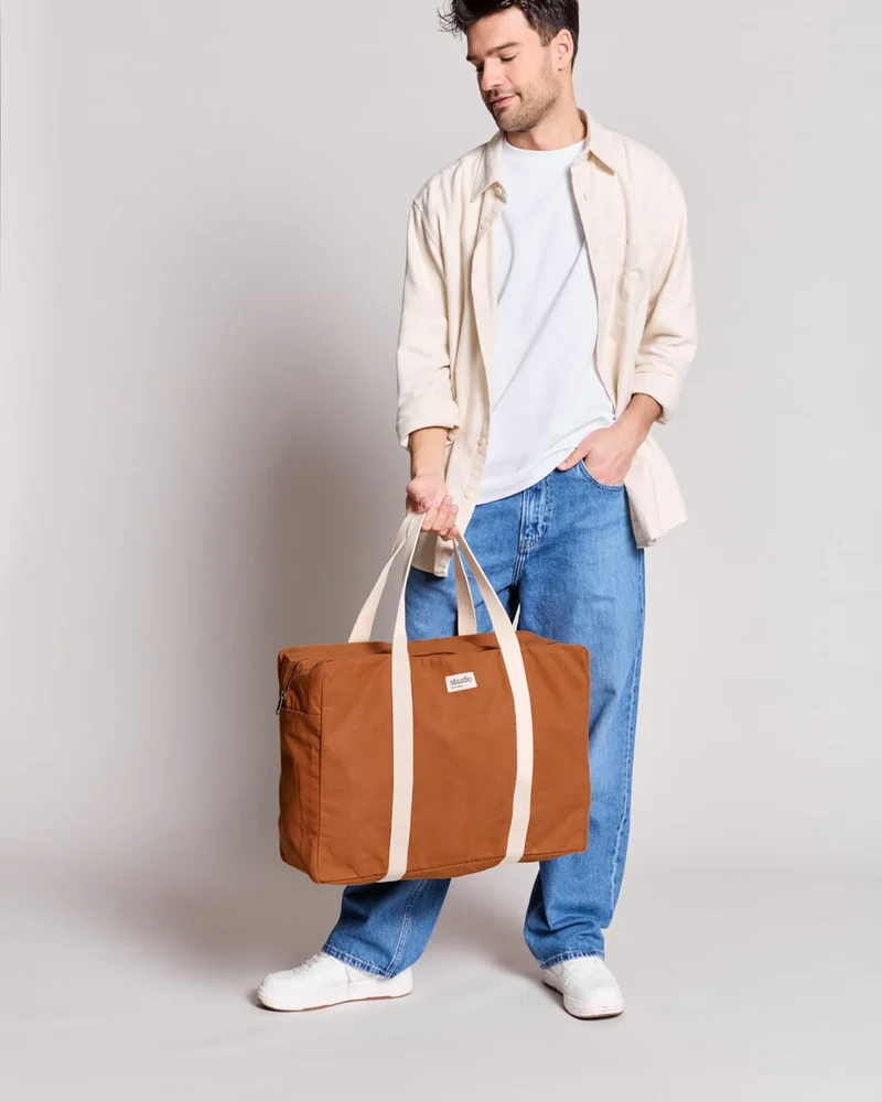 Sac de voyage coton bio Studio by Hindbag Gabriel à personnaliser