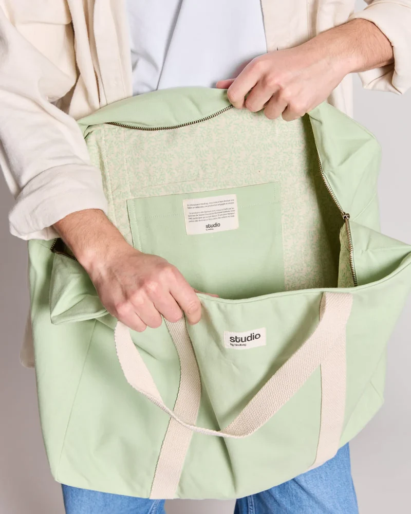 Sac de voyage coton bio Studio by Hindbag Gabriel à personnaliser