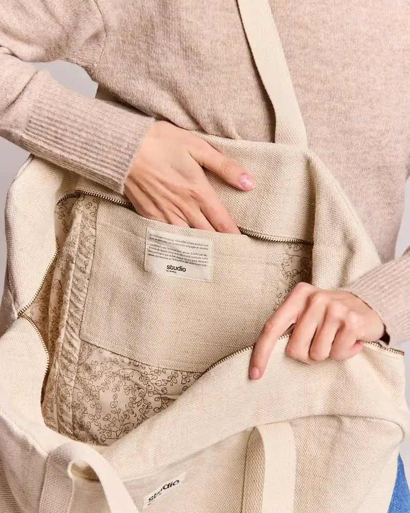 Sac de voyage coton bio Studio by Hindbag Gabriel à personnaliser