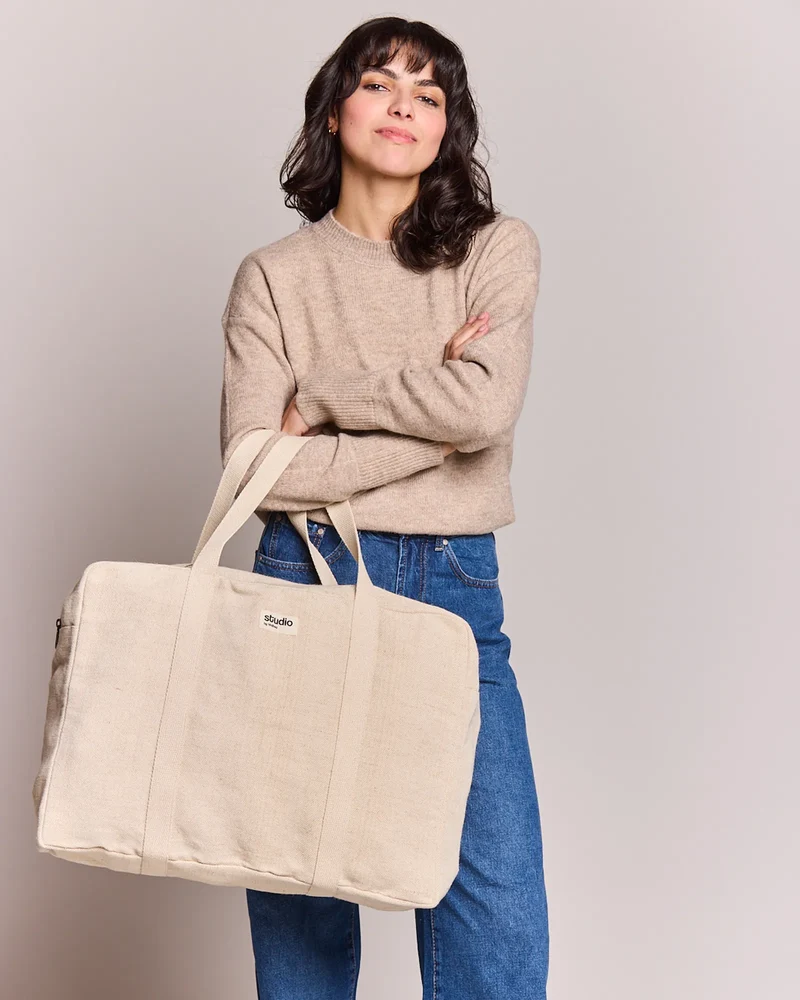 Sac de voyage coton bio Studio by Hindbag Gabriel à personnaliser
