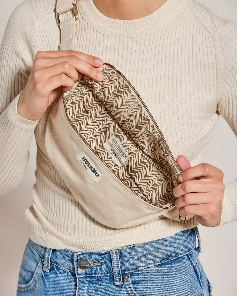 Sac banane coton bio Studio by Hindbag Valentine à personnaliser