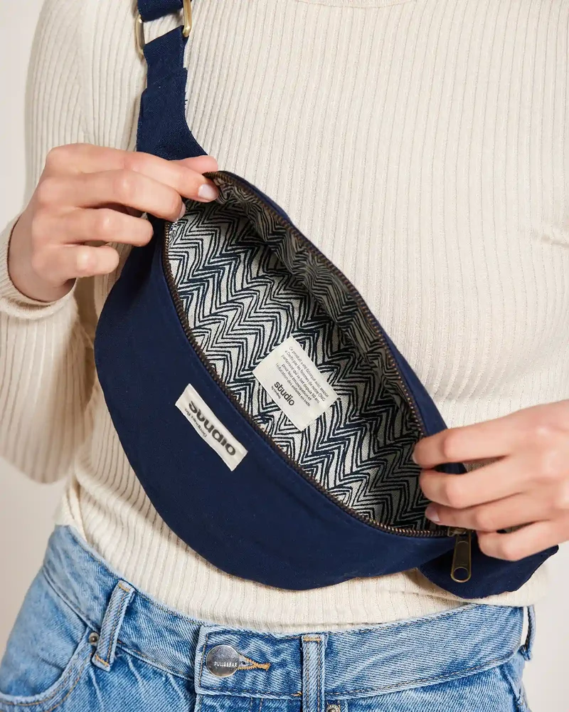 Sac banane coton bio Studio by Hindbag Valentine à personnaliser