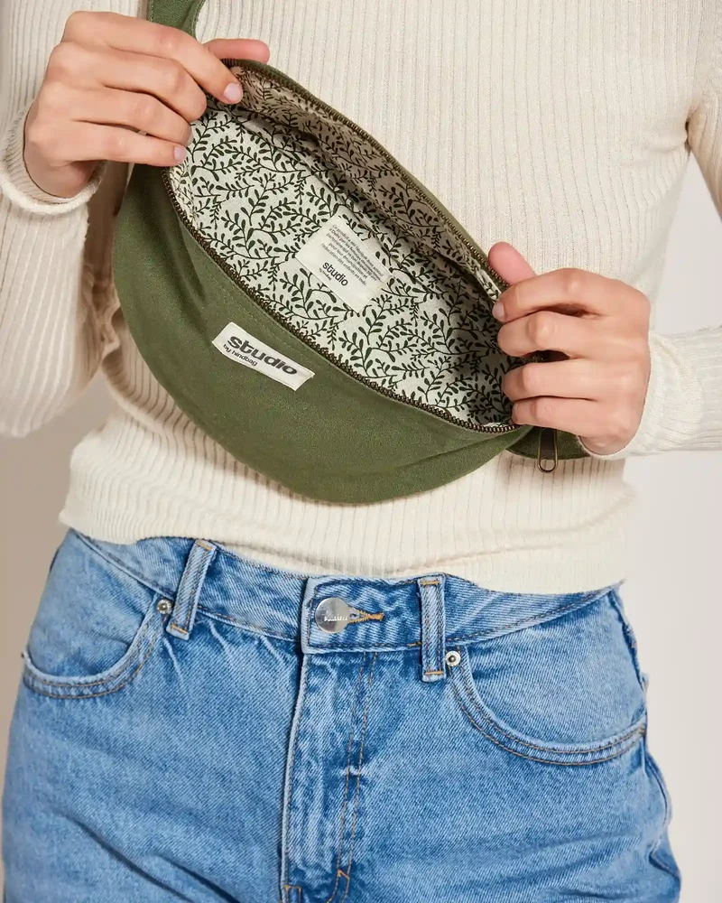 Sac banane coton bio Studio by Hindbag Valentine à personnaliser