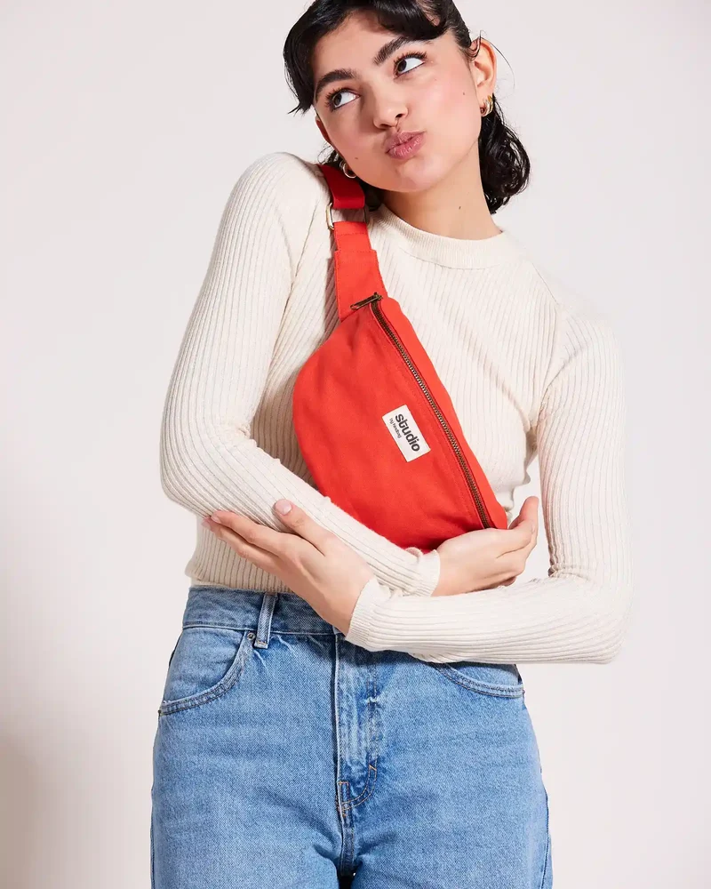 Sac banane coton bio Studio by Hindbag Valentine à personnaliser