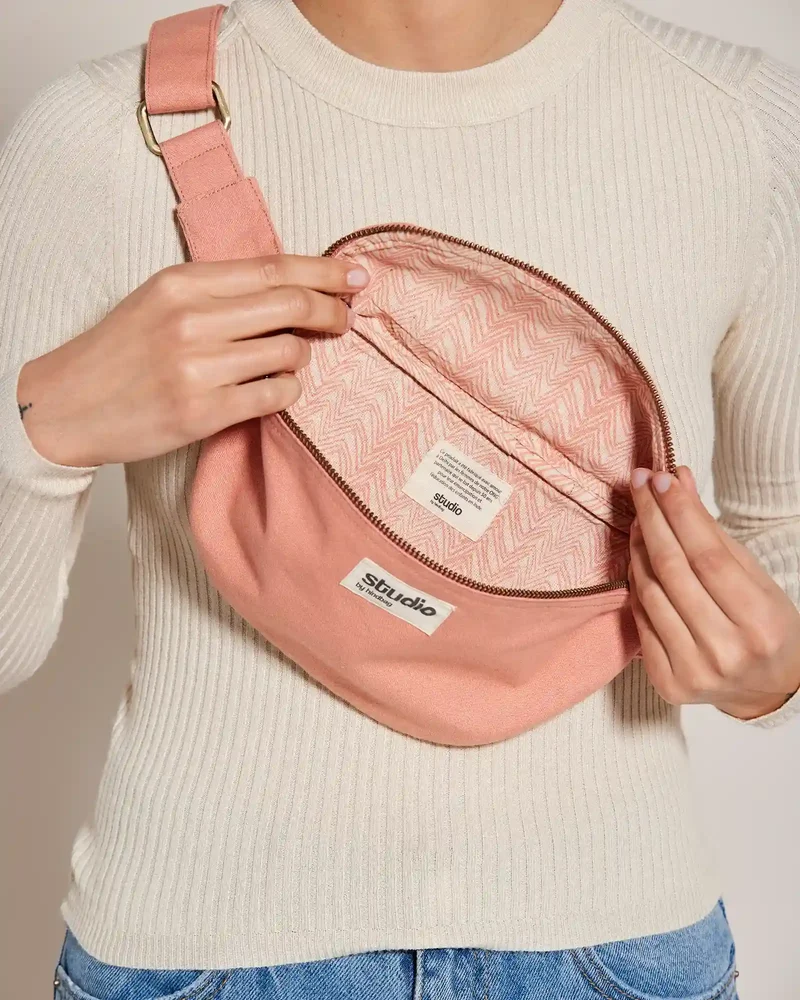Sac banane coton bio Studio by Hindbag Valentine à personnaliser
