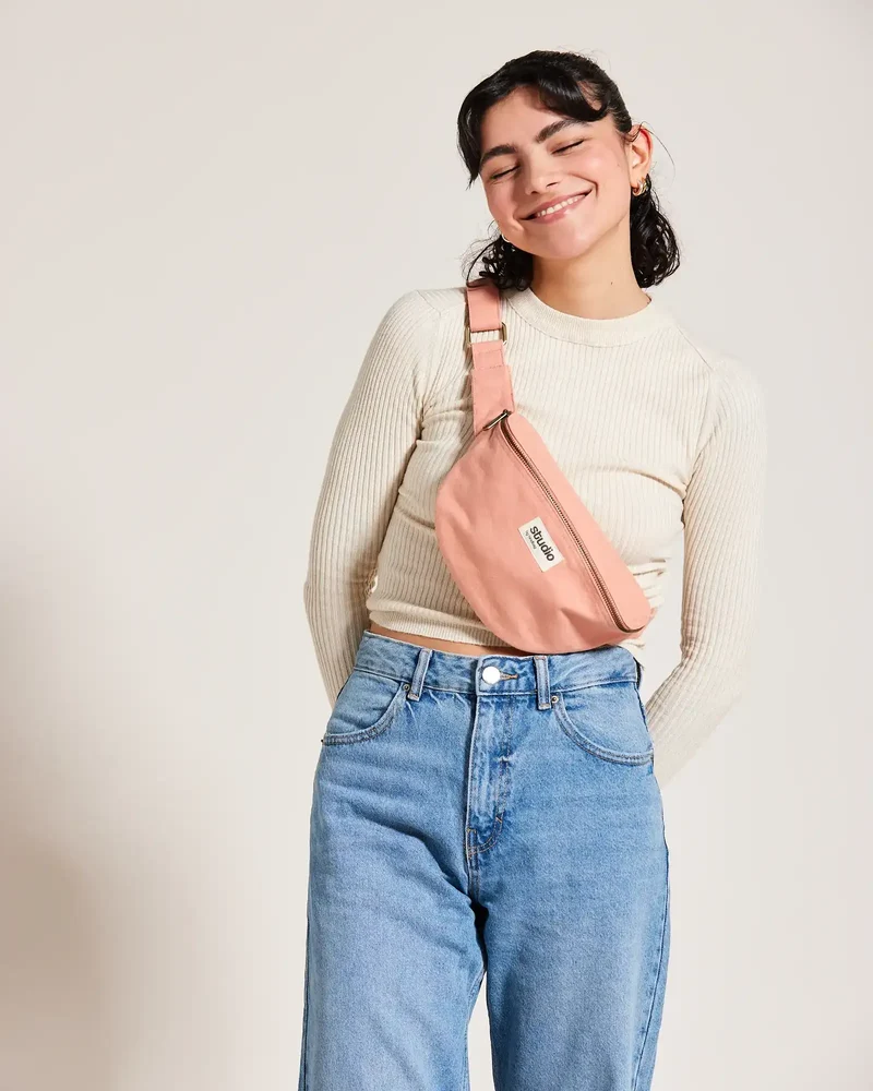 Sac banane coton bio Studio by Hindbag Valentine à personnaliser